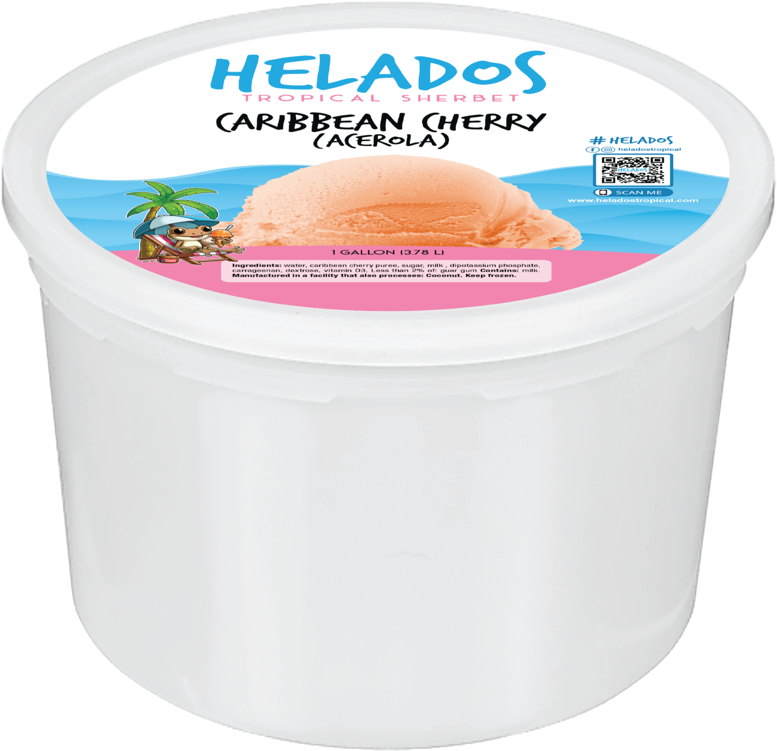 Helados Caribbean Cherry 1 gallon