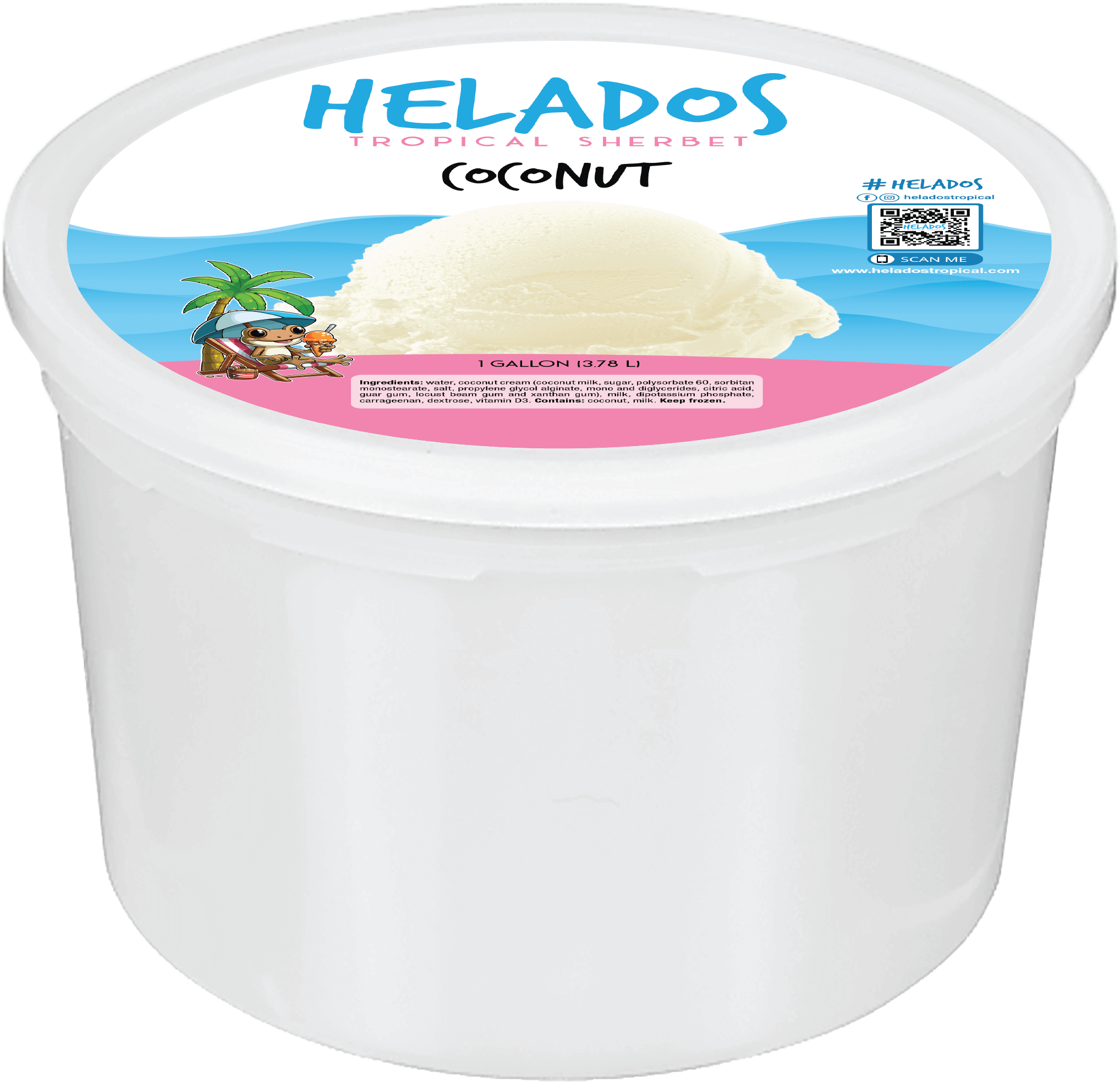 Helados Coconut 1 gallon