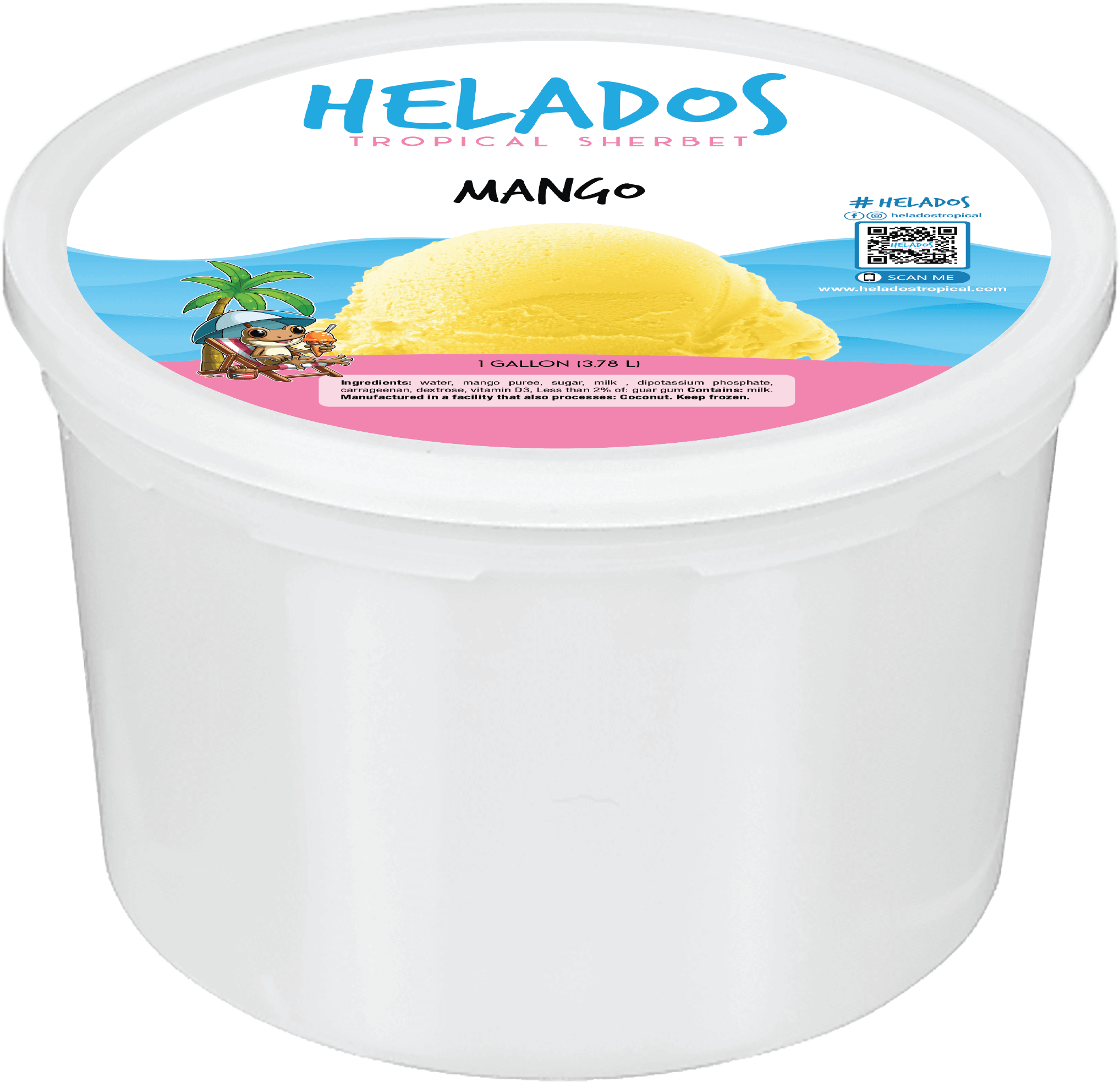 Helados Mango 1 gallon