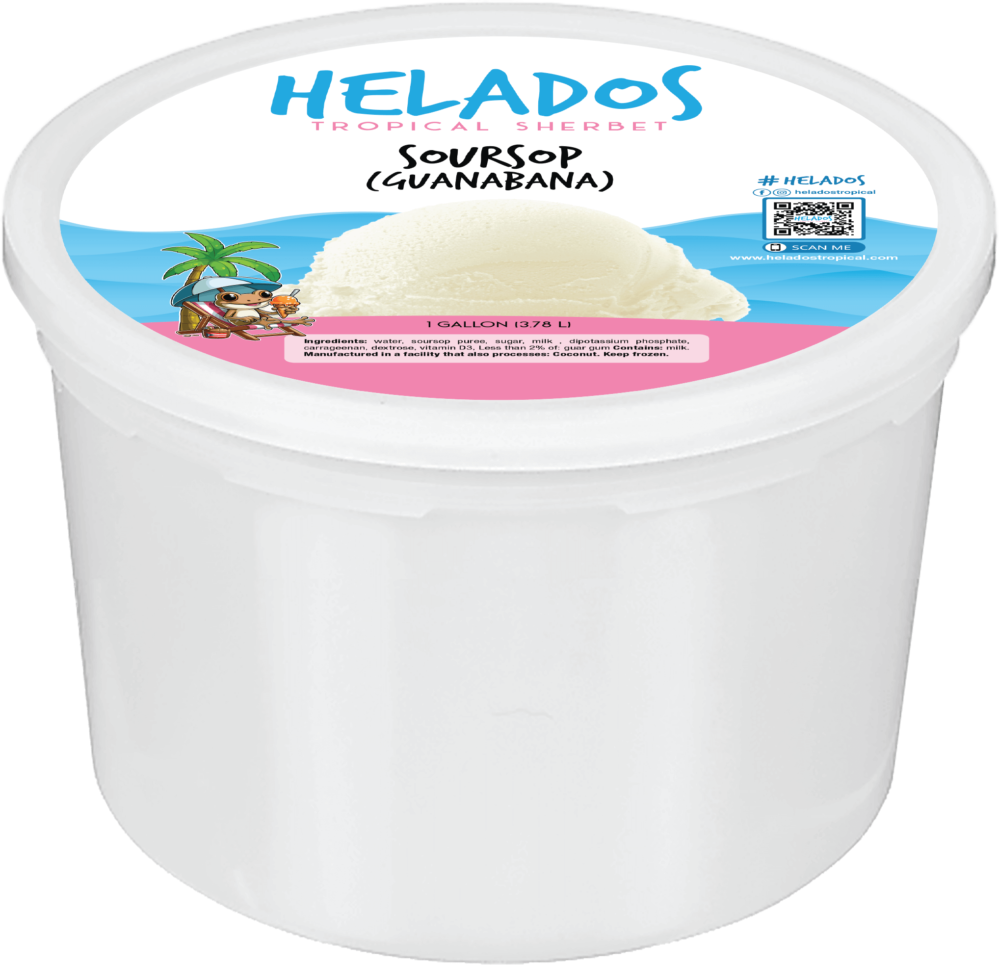 Helados Soursop 1 gallon