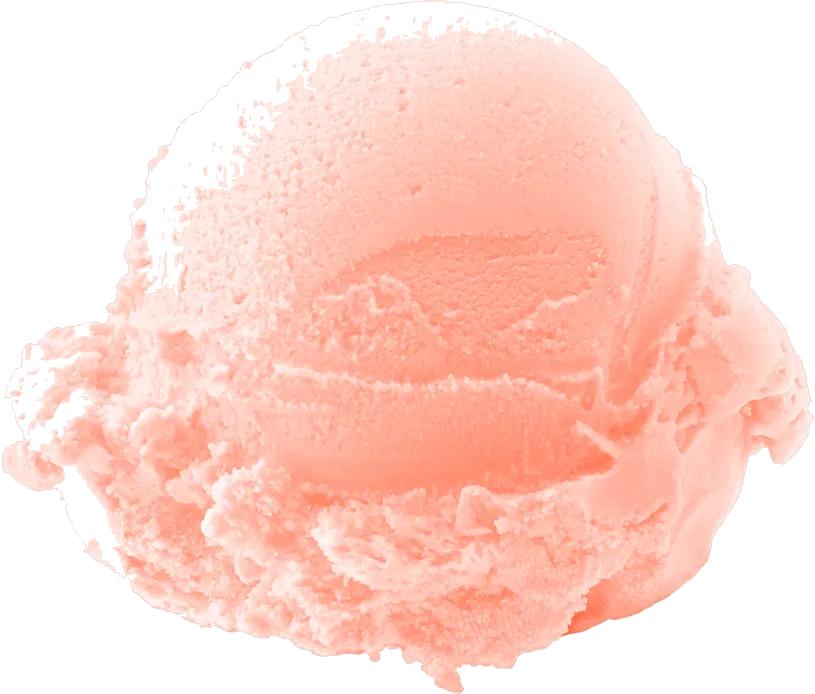 Guava sherbet scoop