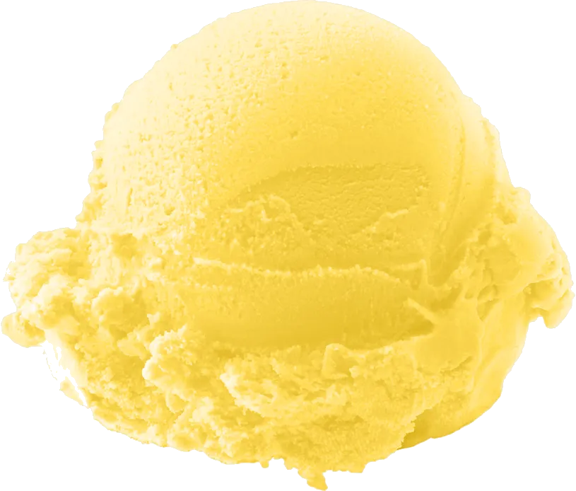 Mango sherbet scoop