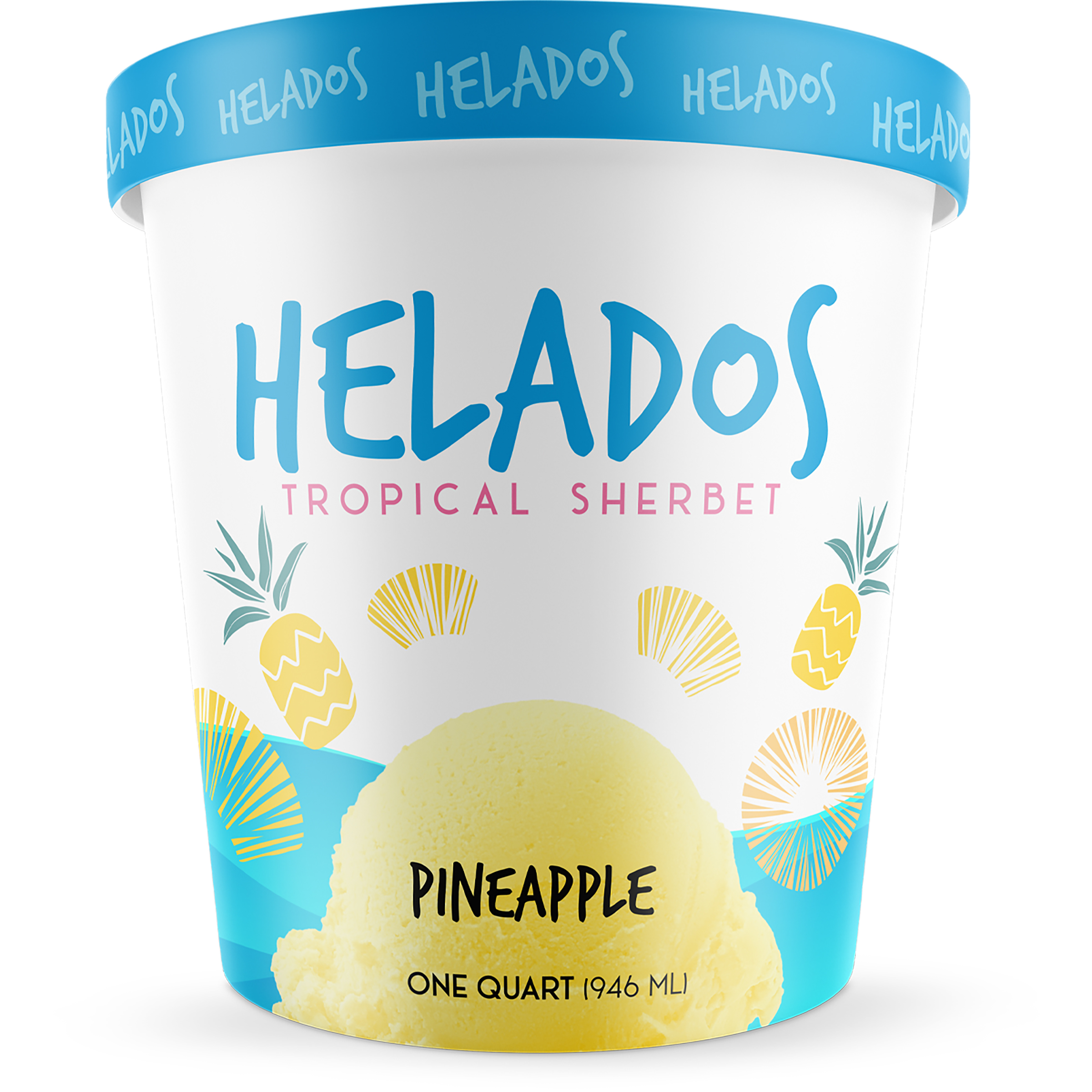 Helados Pineapple quart